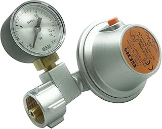 GOK Niederdruck Caravanregler 1,5 kg 50 mbar mit Manometer
