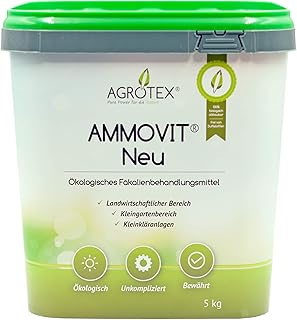 Agrotex Ammovit Neu 5 kg – Ökologischer Sanitärzusatz für Campingtoiletten – neutralisiert G…