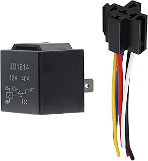 AUKENIEN SPDT KFZ Relais 12V 5 Pin Wechselrelais 12 Volt 40A Auto Motor Car Relais Schaltrelais m…
