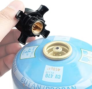 Jeebel Camp Ventilkartuschen Adapter für Campingaz Easy-Click/CV Gaskartuschen Übergang von Baj…