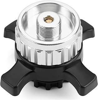 Gaskartuschen Adapter kompatibel mit Campingaz CV Easy Clic auf EN417 Schraubventil, Luftdichter …