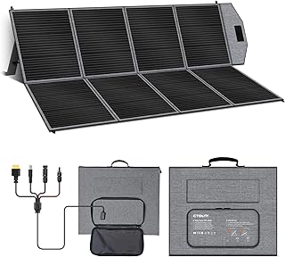 400W Tragbare Solarpanel, Faltbares Solarladegerät, MC4-Stromversorgung und Mehrere Ausgänge Fo…