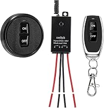 12v funkschalter mit fernbedienung, kabelloser Lichtschalter DC 5V/12V/24V/48/10A Mini Relais Wir…