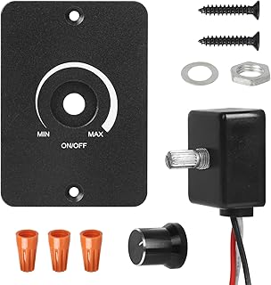 LED Dimmer 12V, PWM Dimmer 5A 3 Drähte für LED-Leuchten, Streifenleuchten, Halogen, Dimmschalte…