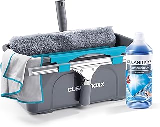 CLEANmaxx Fensterreiniger Set | 7-TLG. Fensterputzer Set für Oberflächen in Haus & Auto – inklu…