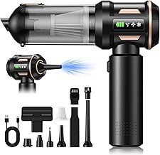 2026 NEU Handstaubsauger Akku Kabellos,1-Knopf-Selbstentleerung& 28000PA 4-in-1 Mini Autostaubsau…