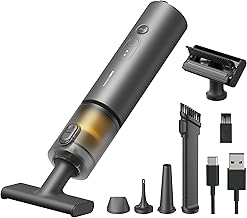 HOTO Handstaubsauger Akku 20000Pa Starke Saugkraft, 4-in-1-Kabelloser Autostaubsauger mit Gebläs…