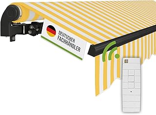 empasa Elektrische Gelenkarmmarkise ‚Start Plus‘ Markise Sonnenmarkise Sonnenschutz, komplett vor…