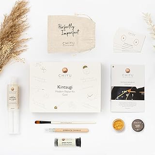 CHIYU Kintsugi Reparatur Set: Modern Repair Kit – Gold – Goldkleber – Lebensmittelecht – Spülmas…