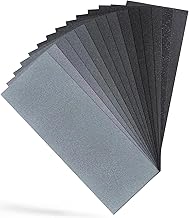 Schleifpapier Set，14 Stück Körnung von 400 bis 2000 Fein Sandpapier，Nass und Trocken für A…