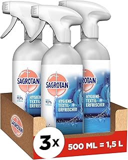 Sagrotan Hygiene-Textilerfrischer Frische Wäsche – Entfernt festsitzende Gerüche & geruchsbil…