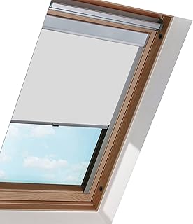 Dachfenster verdunkelungsrollo, Thermorollo, Sonnenschutz, mit Führungsschiene, Aluminium Rahmen…