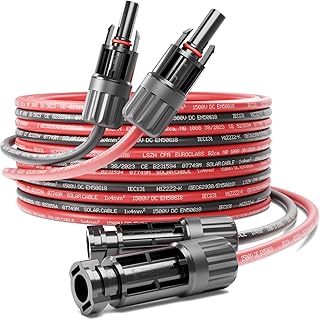 deleyCON 15m PV4 Solarkabel Verlängerung Set 4mm² für Photovoltaik-Anlagen – Verlängerungskab…
