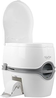 Thetford 92820 Porta Potti 565P Tragbare Toilette Qube, Weiß-Grau, 448 x 388 x 450 mm