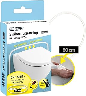 eezee Fugenring 80 cm für WC & Urinal | Die Revolution der Silikonfuge | Schnell montiert, werkz…