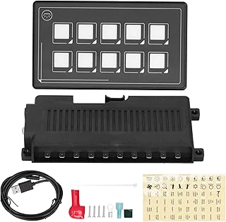 Schaltpanel 12V, 10P Membran Control Switch Panel Bluetooth APP-Steuerung mit Hintergrundbeleucht…