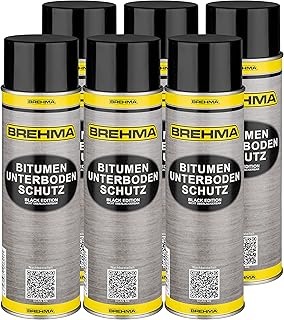 6X Bitumen Unterbodenschutz Black Edition 500ml Steinschlagschutz Spray schwarz