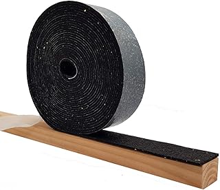 My Plast Terrassenpads Rolle – 5 m x 50 mm x 3 mm, 1 Stück – Selbstklebende Bautenschutz-Matte a…