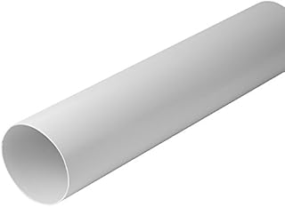 Intelmann Lüftungsrohr 1 m, Ø 100 mm, Rundkanal, Kunststoff (PVC)