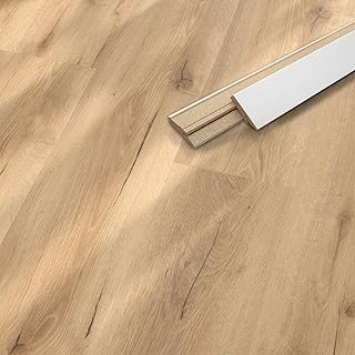Premium Klick-Vinylboden, 2,24 m², inkl. Fußleisten, Trittschalldämmung integriert, Stärke 5 …