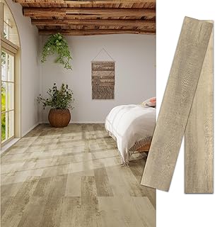 MULGREAT Vinylboden Selbstklebend 5 m² (36 Dielen) – PVC Bodenbelag in Holzoptik Wasserdicht &…