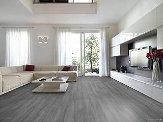 PVC Bodenbelag Vinylboden in sanftem Holz Design, Zuschnitt (5m breit / 1m lang)