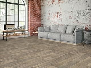 PVC Bodenbelag Vinylboden in lebhafter Holz Optik, Zuschnitt (5m breit / 1m lang)