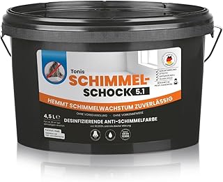 Tonis SCHIMMELSCHOCK Anti-Schimmel-Farbe 4,5 Liter | Effektive antimikrobielle Sofortwirkung, des…