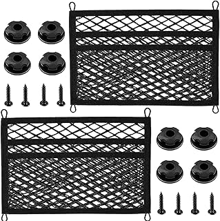 3-Lagen Aufbewahrungsnetz für Wohnmobil Camper Ablagenetz Auto 45x25cm,Universell für Kfz Wohnw…