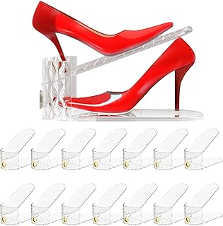15 Stück verstellbare transparente Schuhschlitz-Organizer, platzsparend, doppellagig, Schuhregal…