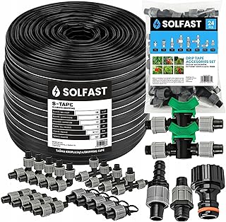 Tropfschlauch Set 100m 16mm 20cm Abstand 1,5L/h – Bewässerungssystem Komplettset mit Zubehör …