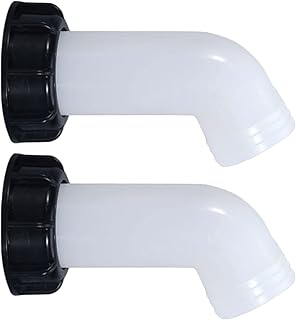 2 Stück IBC Auslaufstutzen Auslauftülle IBC Adapter S60x6 Grobgewinde IBC Ablaufstutzen IBC Aus…