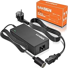 Spannungswandler 5A Auto Zigarettenanzünder, SANSUN AC240V zu DC12V Versorgung Adapter Transform…