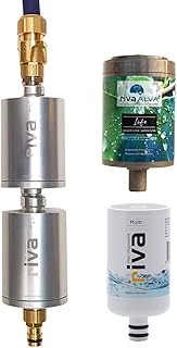 rivaALVA Explorer Overland Edelstahl – Outdoor Wasserfilter mit GEKA-Anschlussset – Bakterien- un…