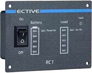 ECTIVE RC1 Wechselrichter Fernbedienung mit Ladestandsanzeige – 3m Kabel, RJ12- Batteriebetrieb, …