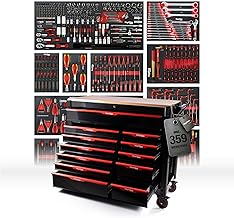 Mephisto Pro-Line BIG Werkzeugwagen Werkstattwagen gefüllt mit 12 Schubfächer davon 11 inkl. We…