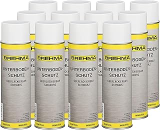 12x Unterbodenschutz Steinschlagschutz Spray schwarz 500ml UBS