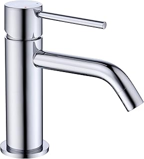Waschtischarmatur Chrom Wasserhahn Bad Einhand Rostfrei Edelstahl Armatur Waschbecken mit Anschlu…