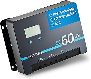 ECTIVE – Laderegler Solar 12/24/36/48 Volt SC 60 PRO – MPPT Solar-Laderegler 60A 150V mit Bluetoo…