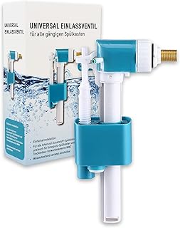sanicomfort Universal Füllventil für WC-Spülkasten, Schwimmerventil Einlassventil mit Messing-…