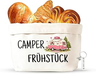 Brötchenkorb Camper Frühstück Set inkl. Schlüsselanhänger – camper geschenke & camping dek…
