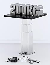 DIHOOL Elektrische Hubbeine 200kg Tragkraft Höhenverstellbar 370-765MM Teleskop Tischgestell Wer…