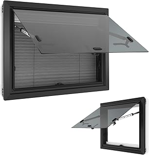 Wohnmobilfenster 450x600mm Wohnwagen Fenster E8*43R 65° Camper Wohnmobil Fenster mit fliegengitt…