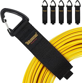 Verlängerungskabel-Organizer & Aufhänger bis 22kg(6er Pack). Klettbänder mit Dreieckschnalle f…