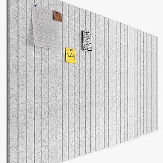 120x90cm Große Filz Pinnwand Selbstklebend: 12 Stück Streifen Filzboard mit Abziehbar Klebeband…