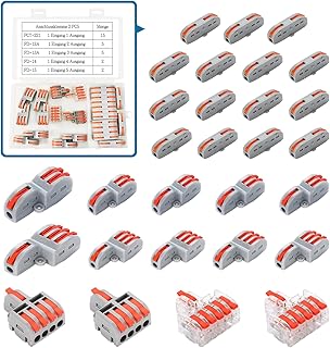 29 Stück Verbindungsklemme Mischen mehrerer Kabelklemmen Elektro DIY Kombinierbare Kompakt Lüst…