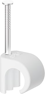 Kabelschellen, 100 Stück Nagelschellen, 8-12 mm, 304 Edelstahl, Kabelmanagement für Telefon und…