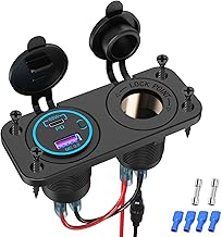 83W USB C PD Steckdose 12V: KFZ Buchse Einbau Dose Wasserdicht 12 Volt Typ C DC Adapter Stecker L…