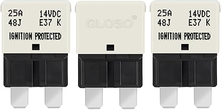 GLOSO flachsicherungen Autosicherungen Leistungsschalter für KFZ Auto Wohnmobil Boot Motorrad Au…