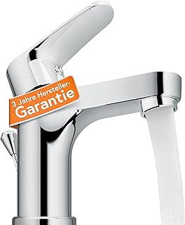 EISL Waschtischarmatur CLAUDIO, Wasserhahn Bad, Badarmatur, Einhebelmischer mit Ablaufgarnitur Ch…